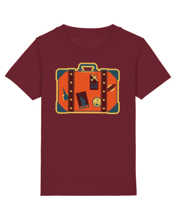 Retro Vacation Is On The Horizon Burgundy