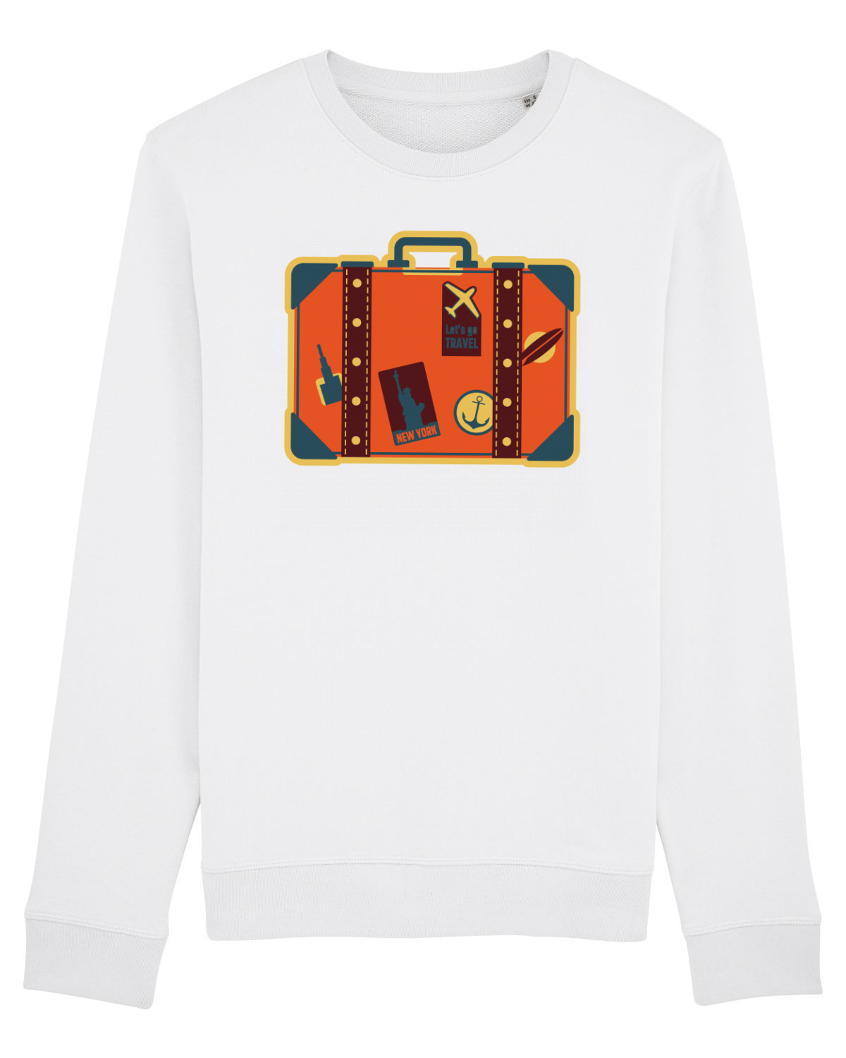 Bluză mânecă lungă Unisex Rise White