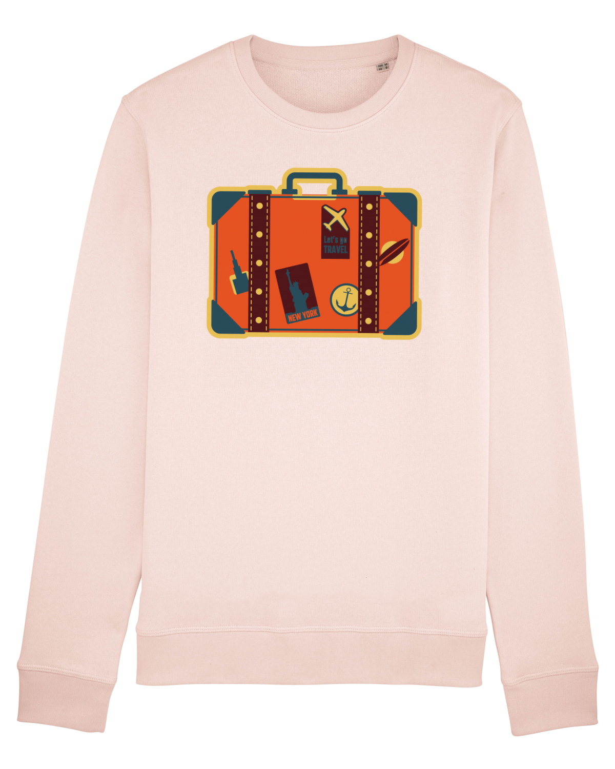 Bluză mânecă lungă Unisex Rise Candy Pink