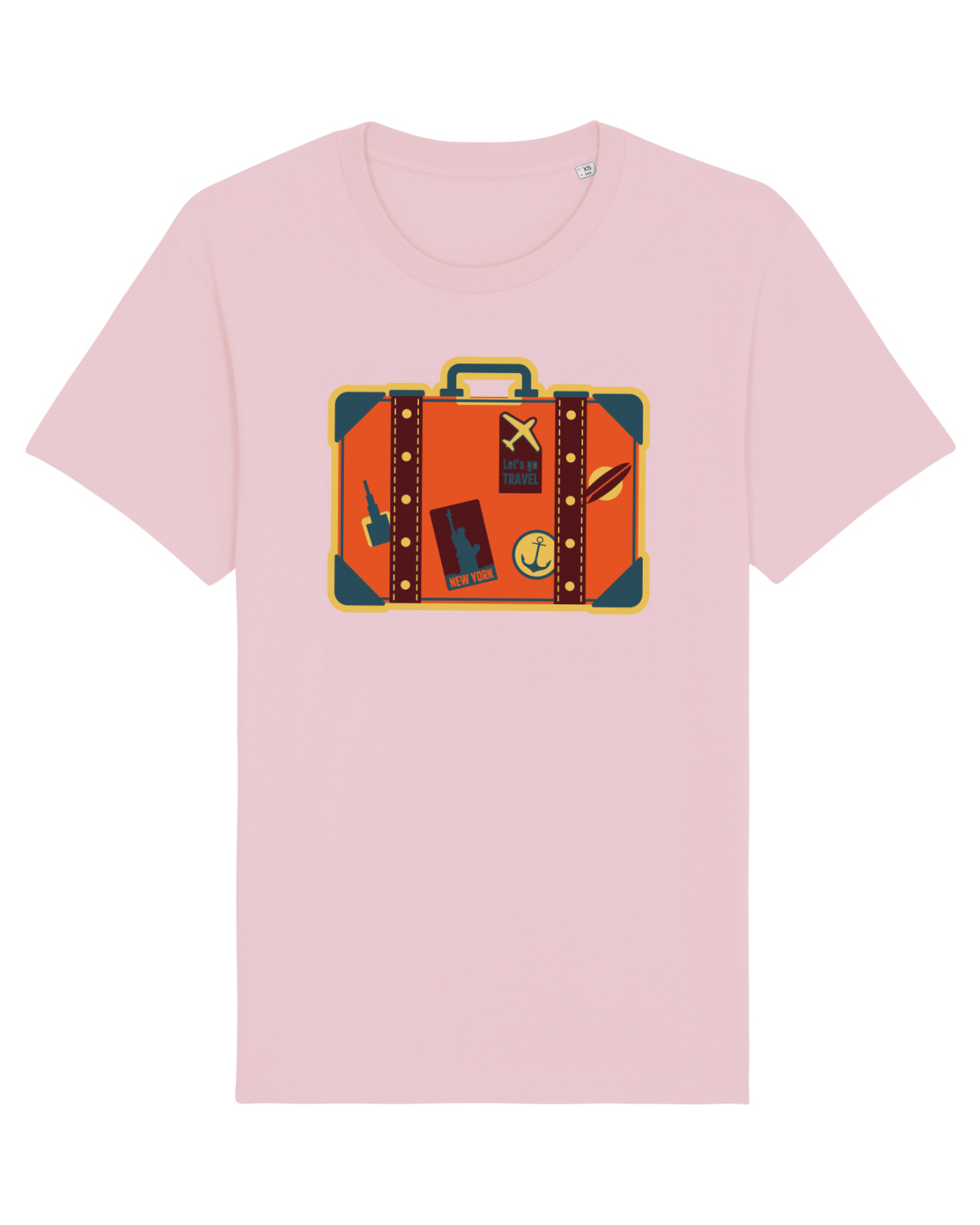Tricou mânecă scurtă Unisex Rocker Cotton Pink
