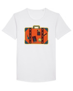 Retro Vacation Is On The Horizon Tricou mânecă scurtă guler larg Bărbat Skater
