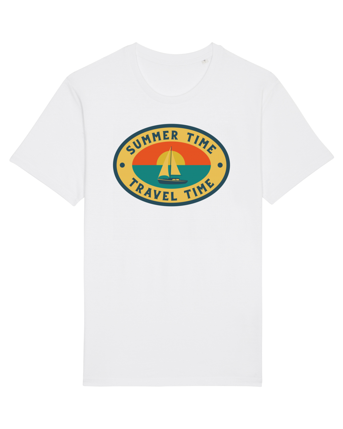 Tricou mânecă scurtă Unisex Rocker White