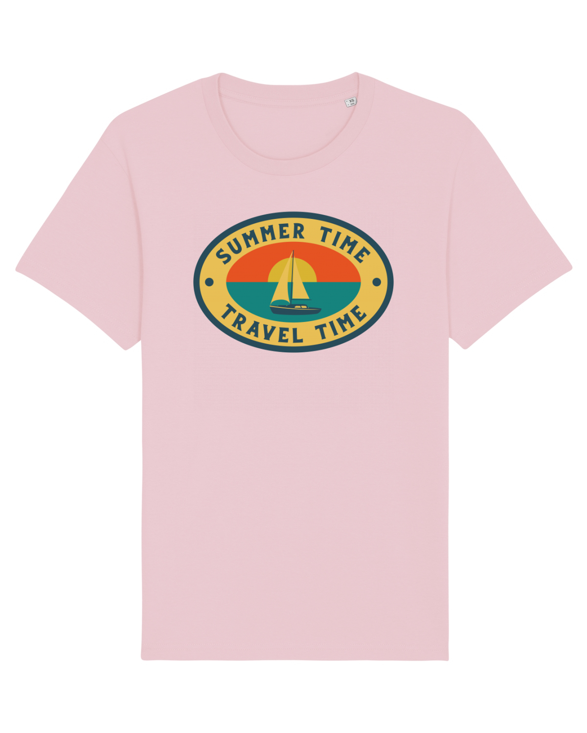 Tricou mânecă scurtă Unisex Rocker Cotton Pink