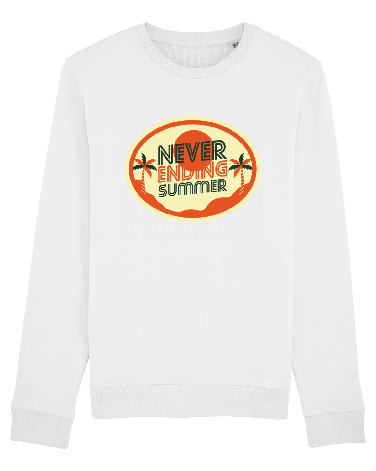 Bluză mânecă lungă Unisex Rise White