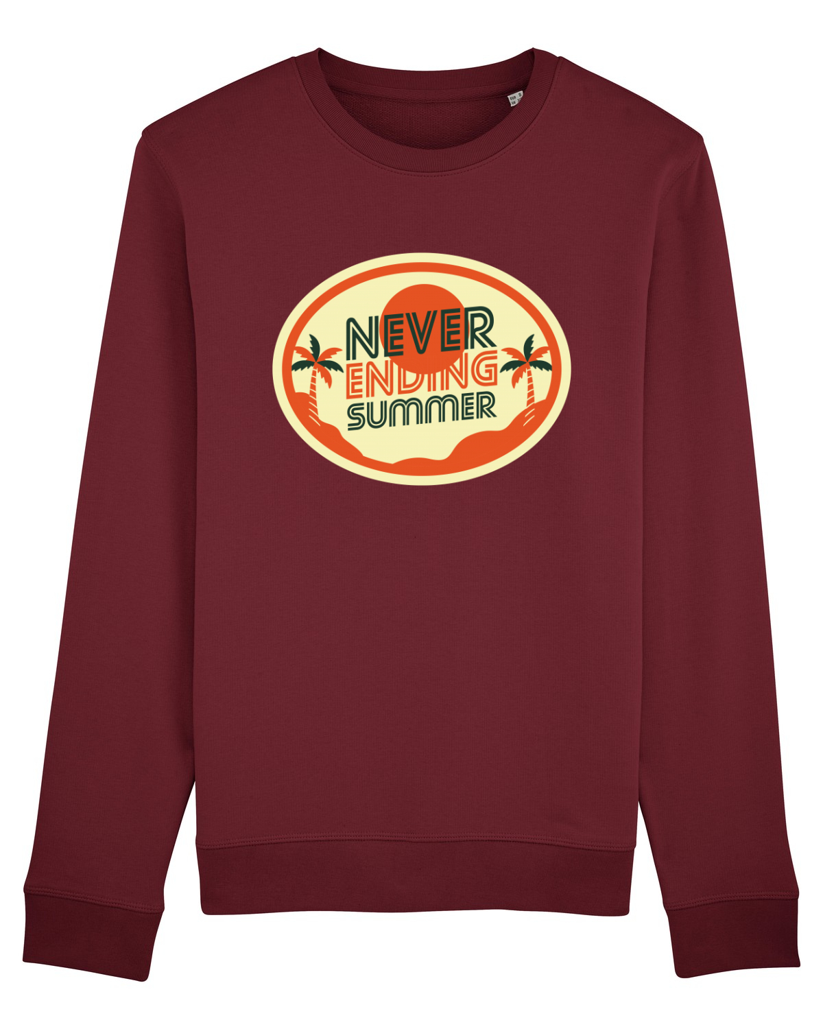 Bluză mânecă lungă Unisex Rise Burgundy