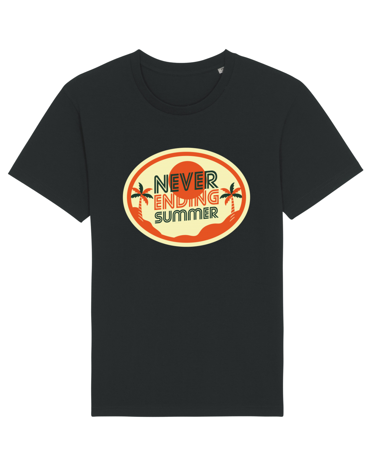 Tricou mânecă scurtă Unisex Rocker Black