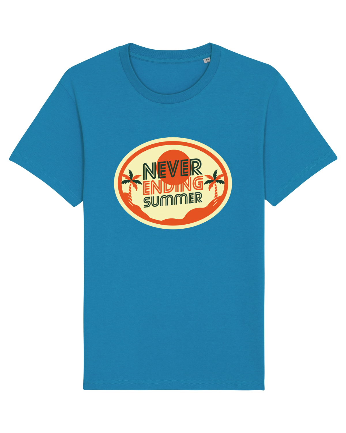 Tricou mânecă scurtă Unisex Rocker Azur
