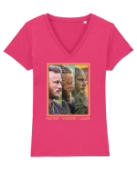 Legend King Ragnar Tricou mânecă scurtă guler V Damă Evoker