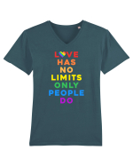 Love has no limits  Tricou mânecă scurtă guler V Bărbat Presenter