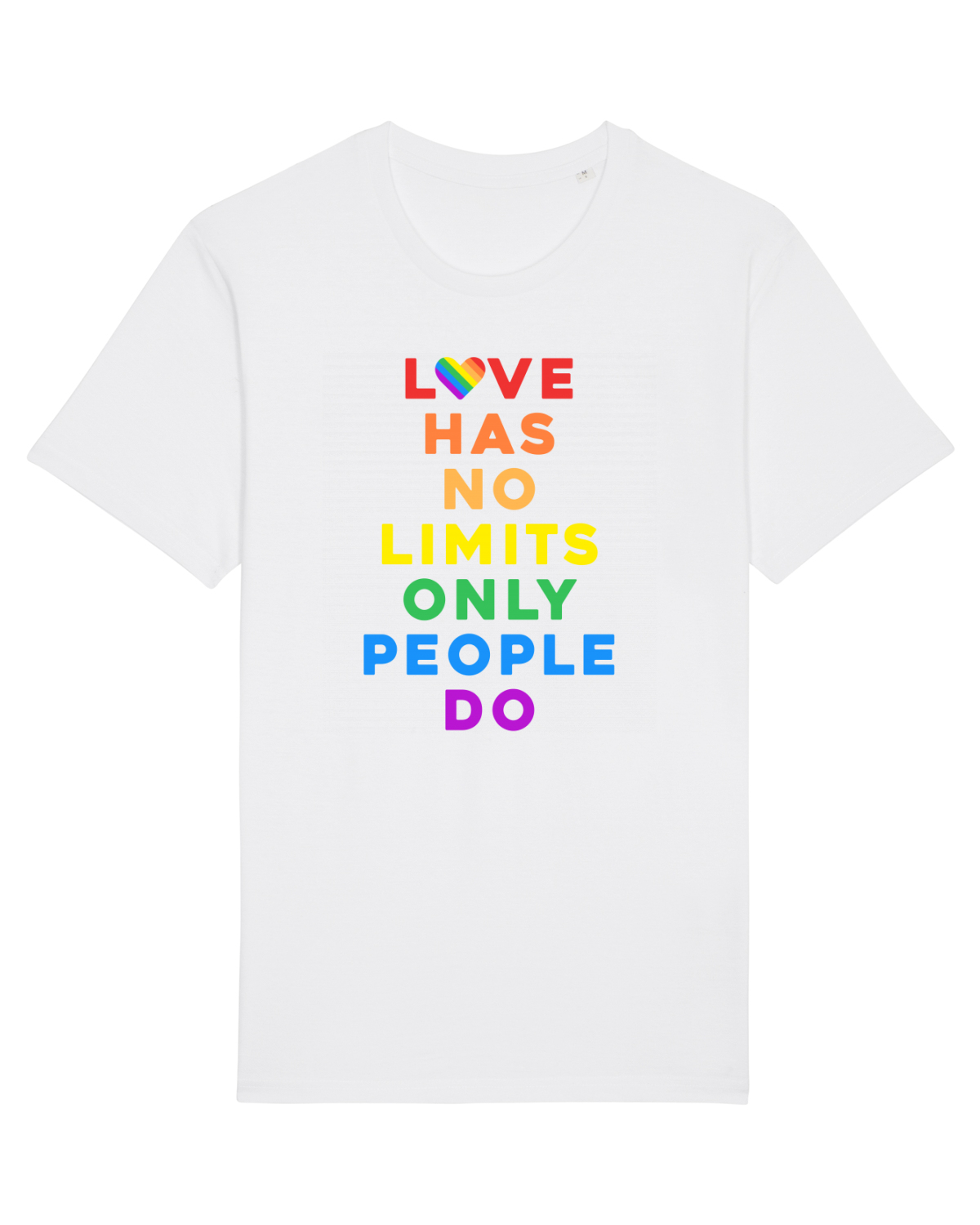 Tricou mânecă scurtă Unisex Rocker White