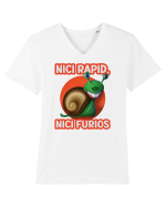 Nici rapid, nici furios Tricou mânecă scurtă guler V Bărbat Presenter