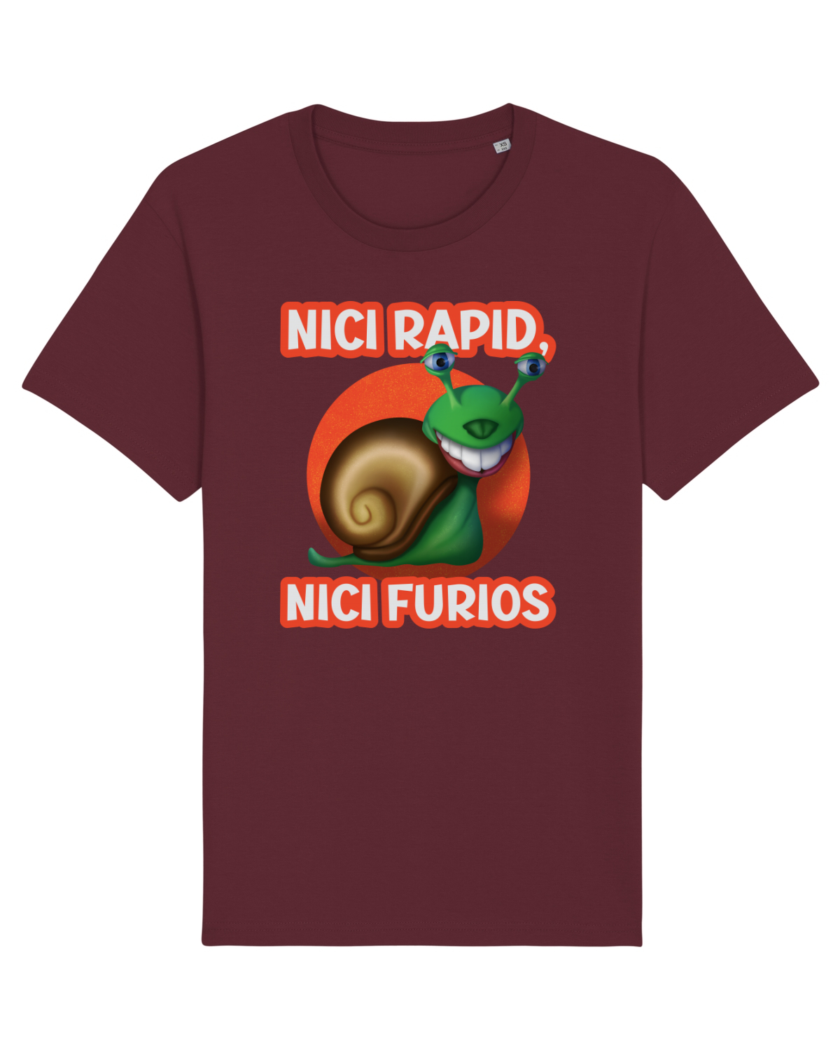 Tricou mânecă scurtă Unisex Rocker Burgundy