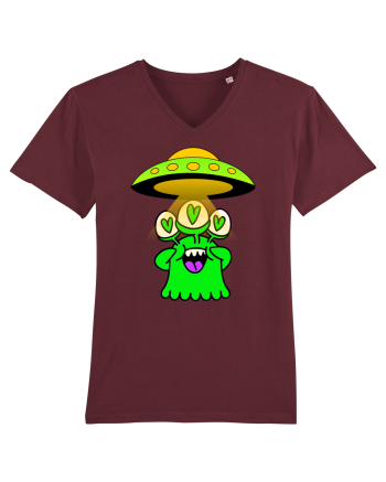 Funny Alien Burgundy
