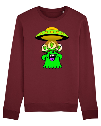 Funny Alien Burgundy