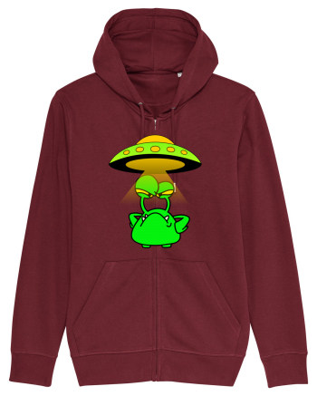 Funny Alien Burgundy