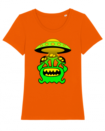 Funny Alien Bright Orange