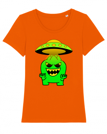 Funny Alien Bright Orange