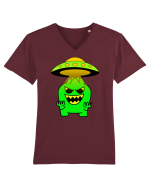 Funny Alien Tricou mânecă scurtă guler V Bărbat Presenter