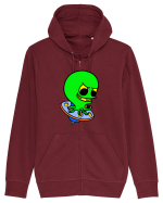 Funny Alien Hanorac cu fermoar Unisex Connector