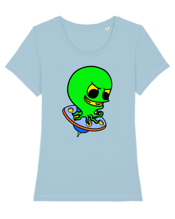 Funny Alien Sky Blue