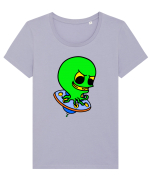 Funny Alien Tricou mânecă scurtă guler larg fitted Damă Expresser