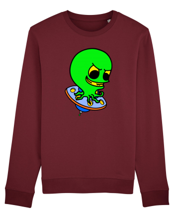 Funny Alien Burgundy