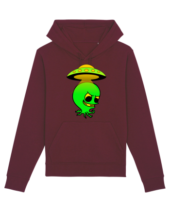 Funny Alien Burgundy