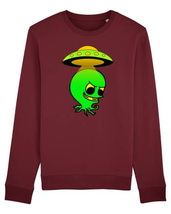 Funny Alien Burgundy