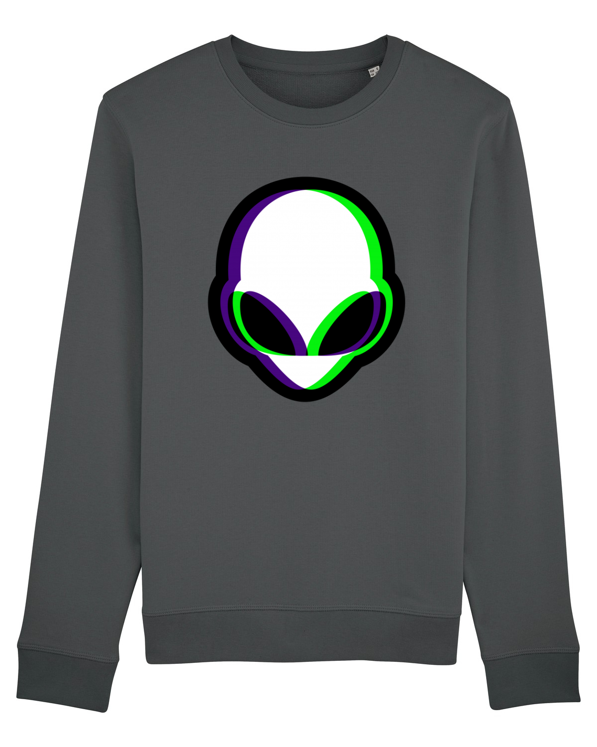 Bluză mânecă lungă Unisex Rise Anthracite