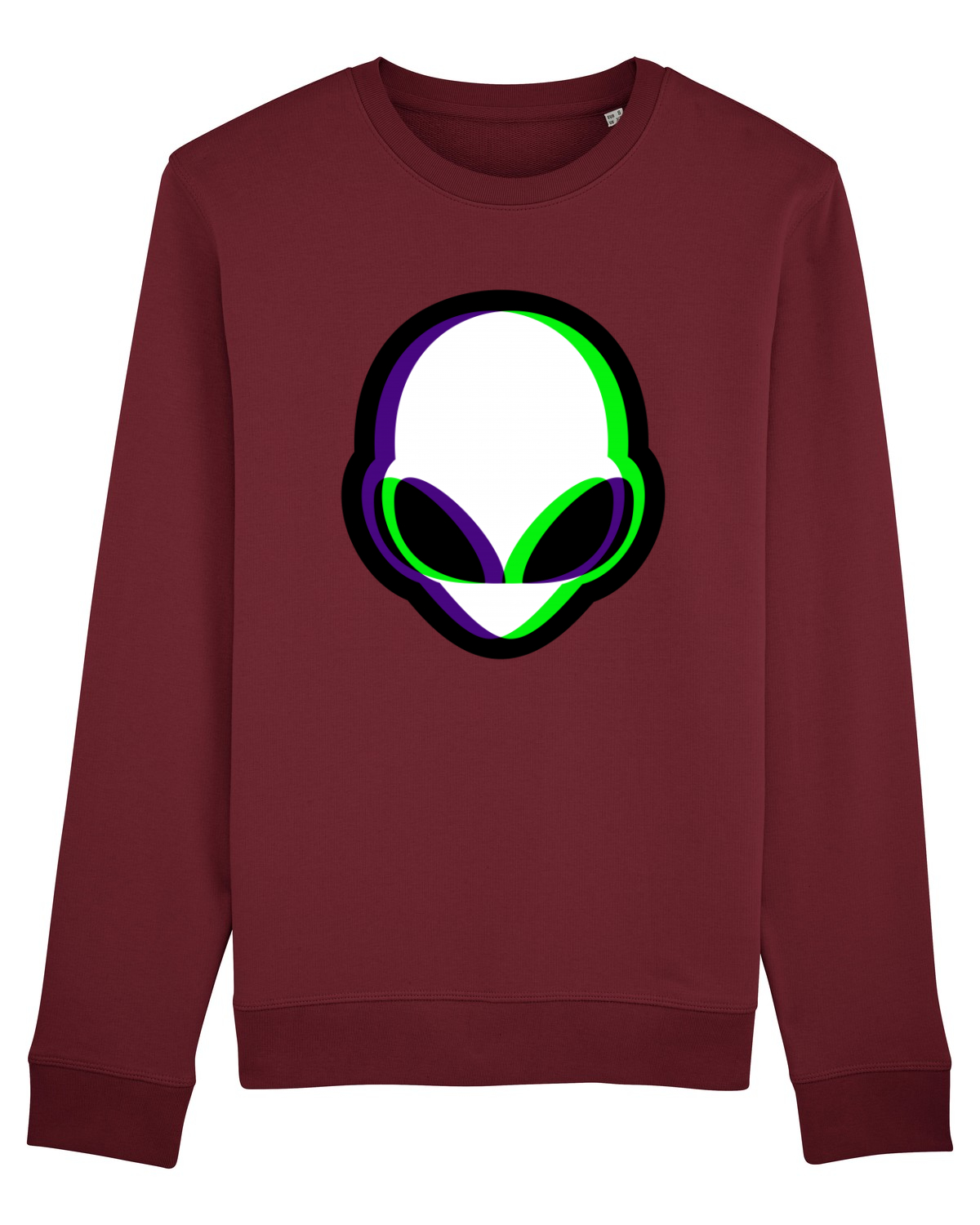 Bluză mânecă lungă Unisex Rise Burgundy