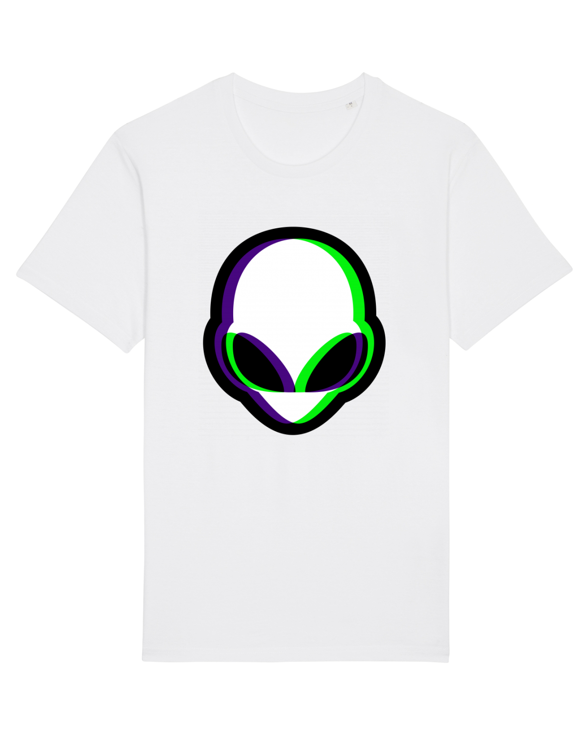 Tricou mânecă scurtă Unisex Rocker White