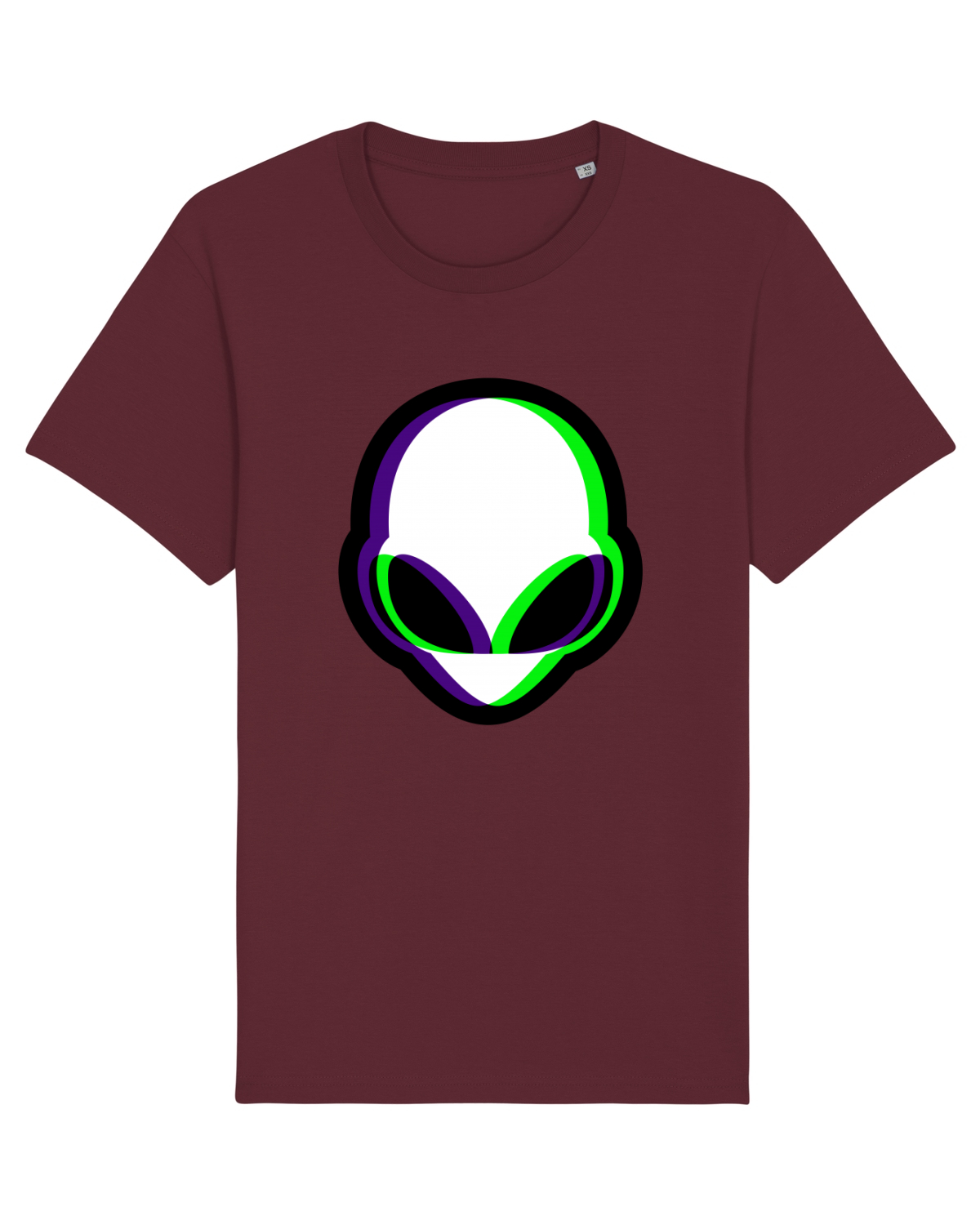 Tricou mânecă scurtă Unisex Rocker Burgundy