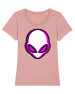 Trippy Alien Tricou mânecă scurtă guler larg fitted Damă Expresser