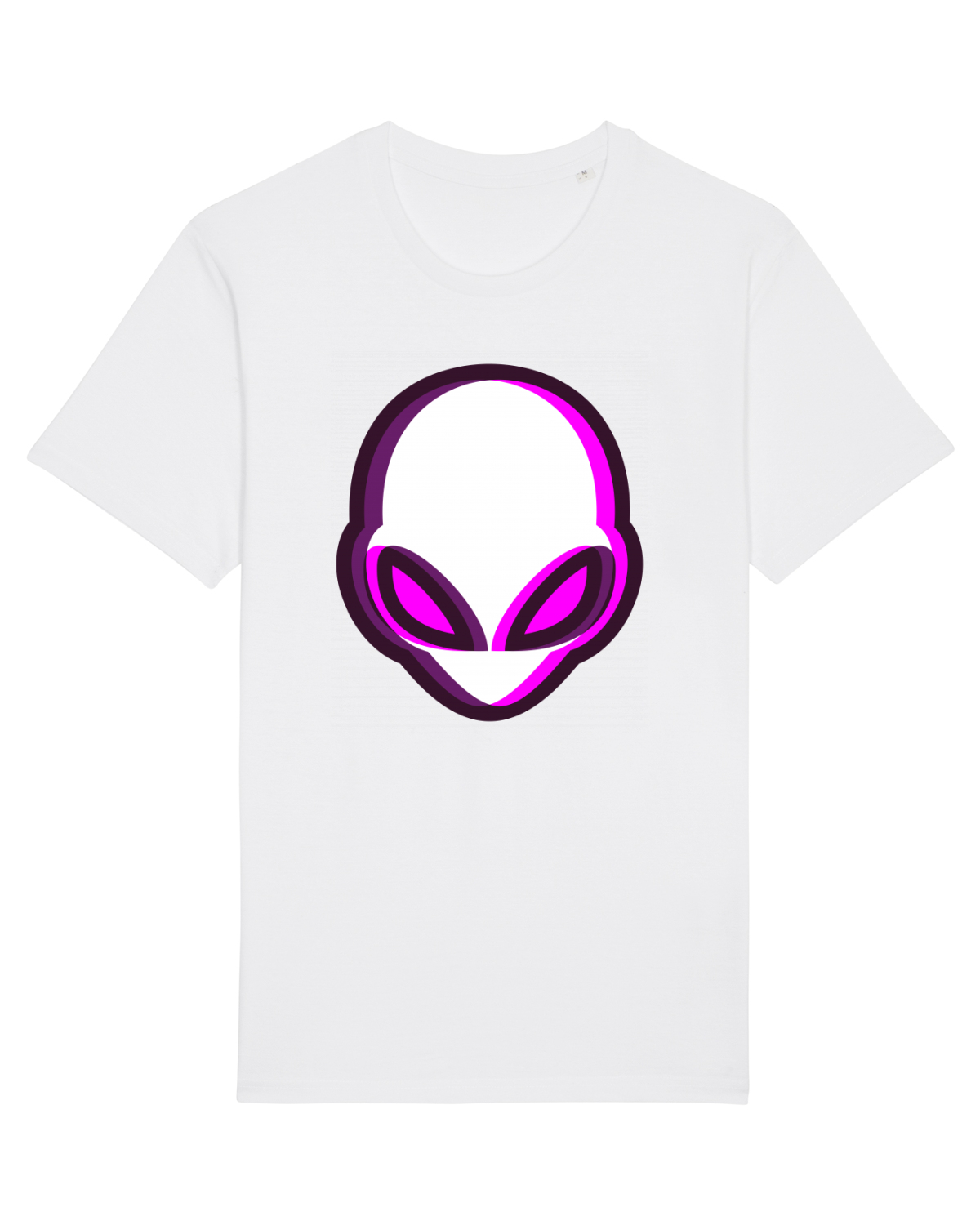 Tricou mânecă scurtă Unisex Rocker White