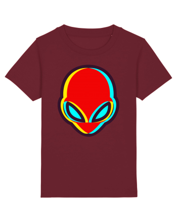 Trippy Alien Burgundy