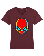 Trippy Alien Tricou mânecă scurtă guler V Bărbat Presenter