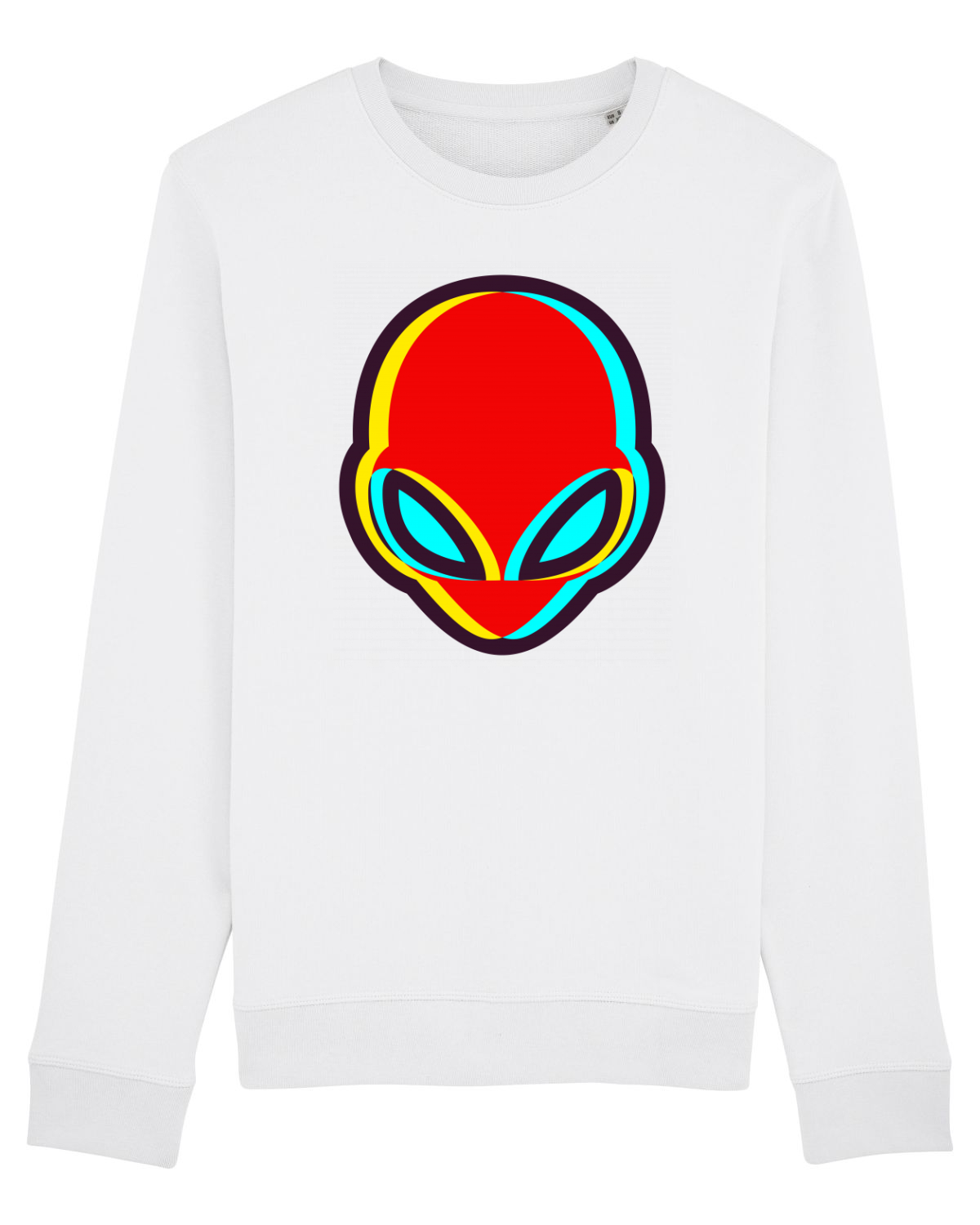 Bluză mânecă lungă Unisex Rise White