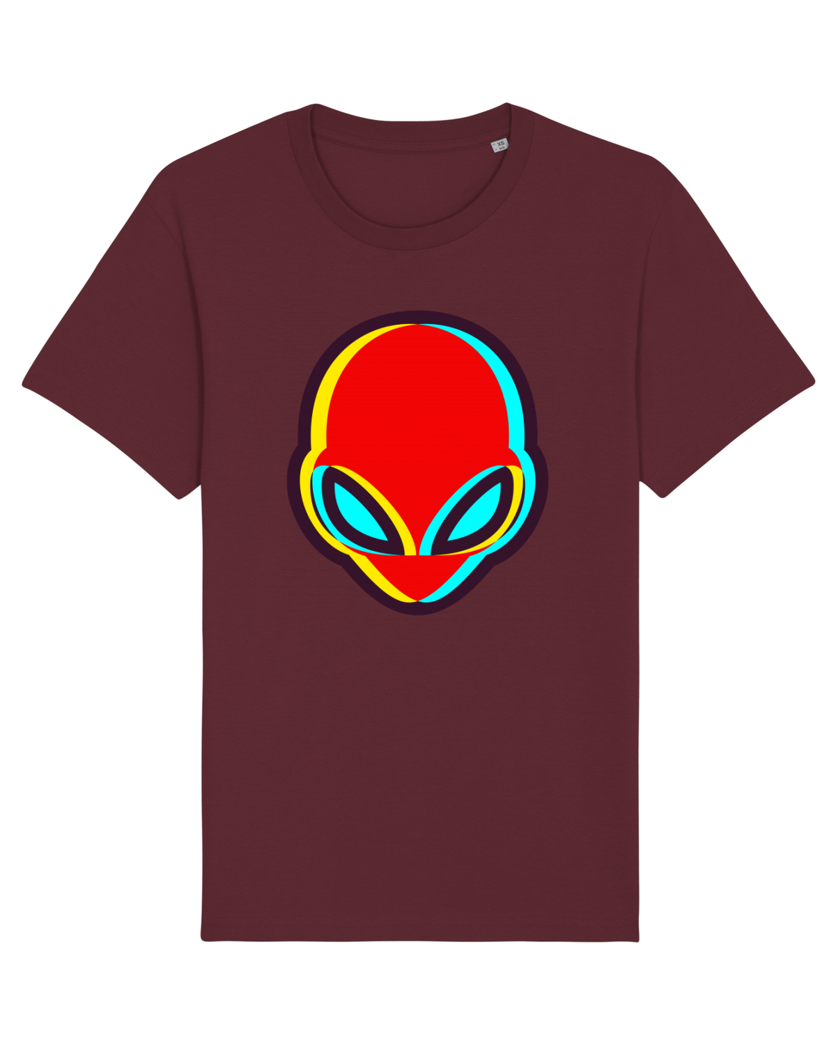 Tricou mânecă scurtă Unisex Rocker Burgundy