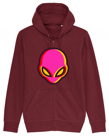 Trippy Alien Burgundy