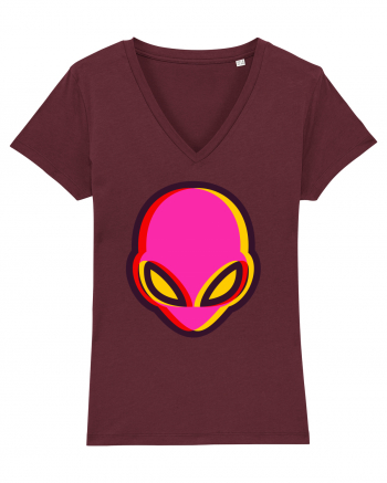 Trippy Alien Burgundy