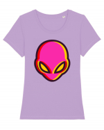 Trippy Alien Tricou mânecă scurtă guler larg fitted Damă Expresser