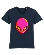 Trippy Alien Tricou mânecă scurtă guler V Bărbat Presenter