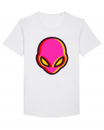 Trippy Alien Tricou mânecă scurtă guler larg Bărbat Skater