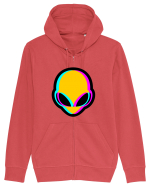 Trippy Alien Hanorac cu fermoar Unisex Connector