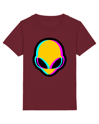 Trippy Alien Burgundy