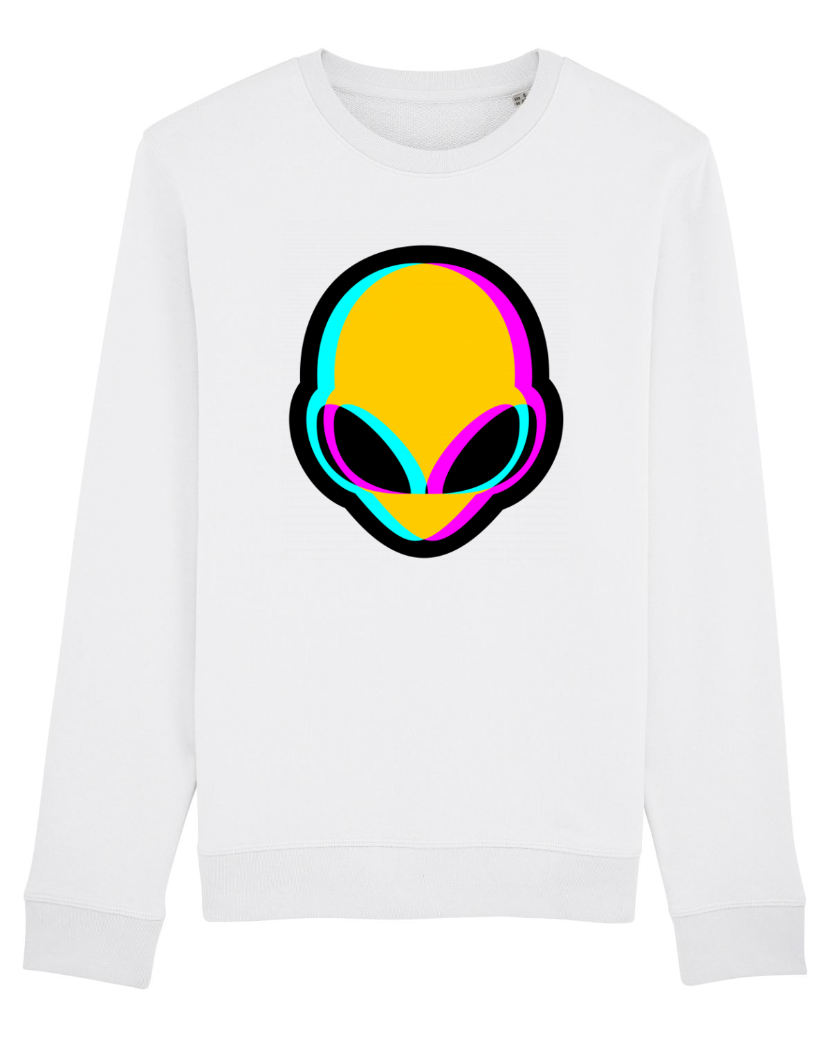 Bluză mânecă lungă Unisex Rise White