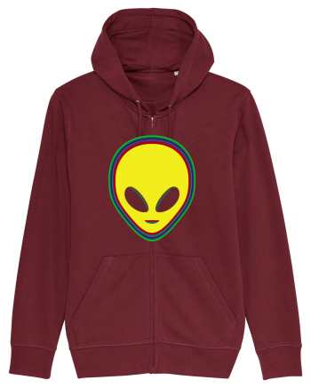 Trippy Alien Burgundy