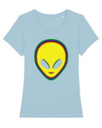 Trippy Alien Tricou mânecă scurtă guler larg fitted Damă Expresser