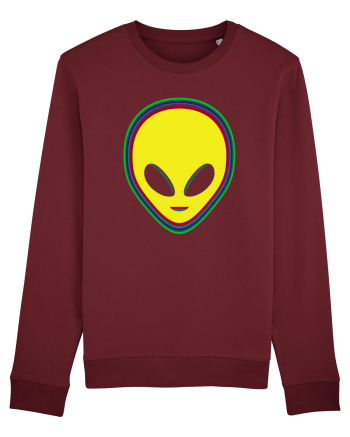 Trippy Alien Burgundy