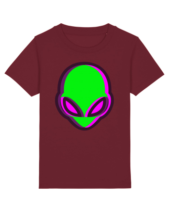 Trippy Alien Burgundy